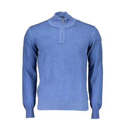 North Sails Blue Cotton Men Sweater