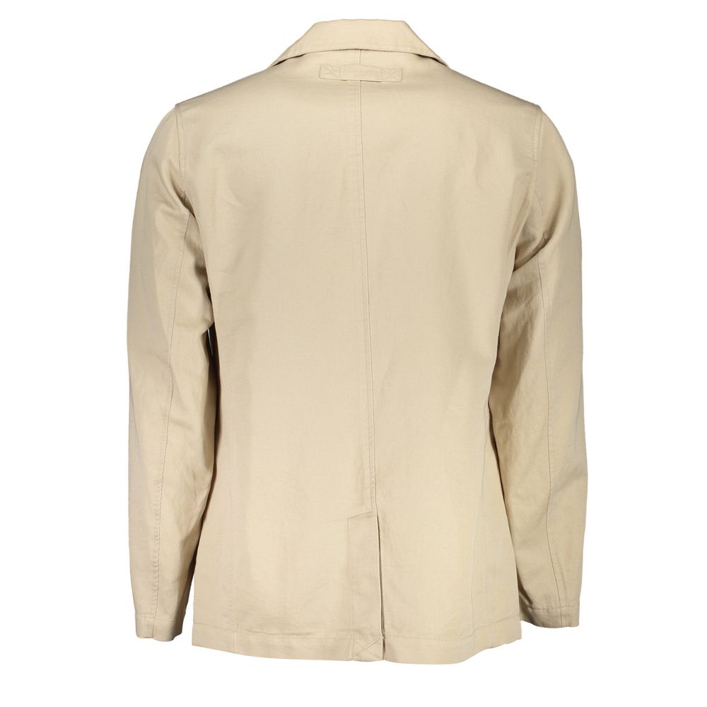 Gant Beige Cotton Men Jacket