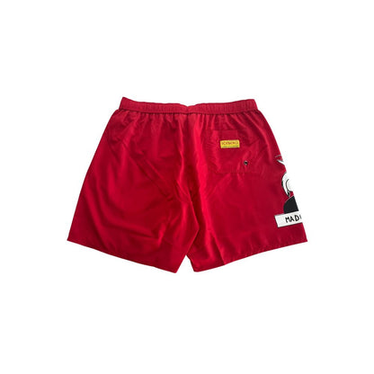 Iceberg Red Polyester Men's Swim Short
