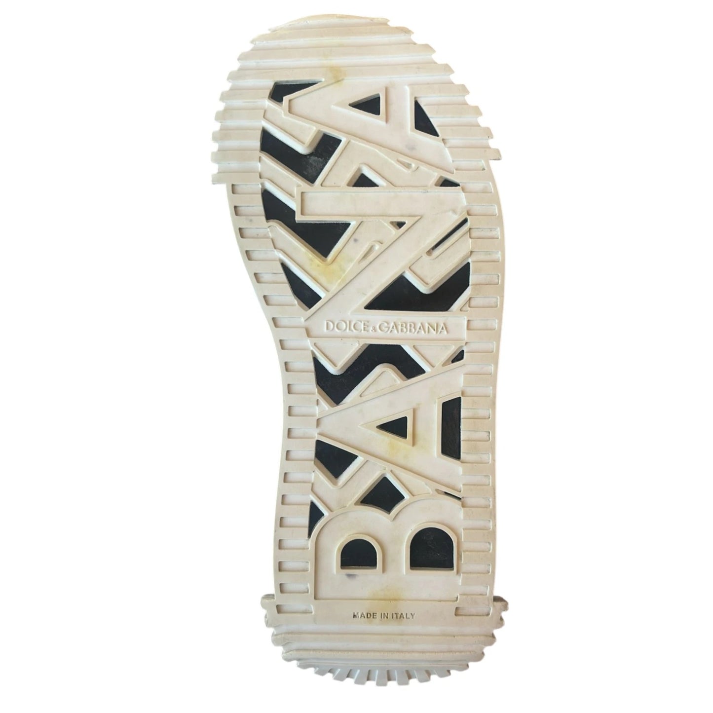 Dolce & Gabbana White Black Low Top NS1 Sneakers Shoes