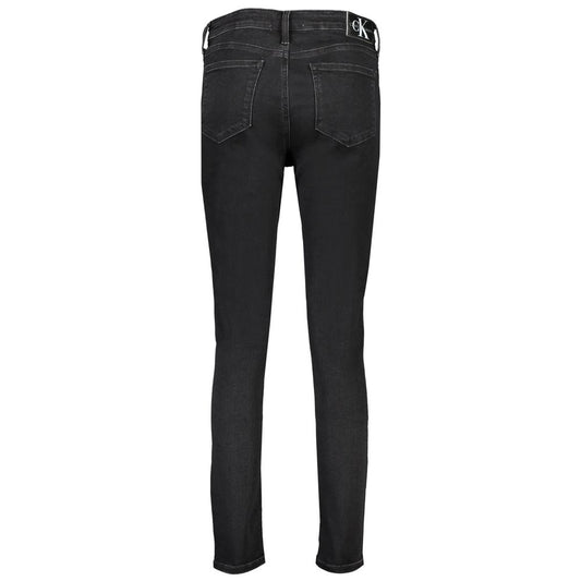 Calvin Klein Black Cotton Women's Skinny Jean