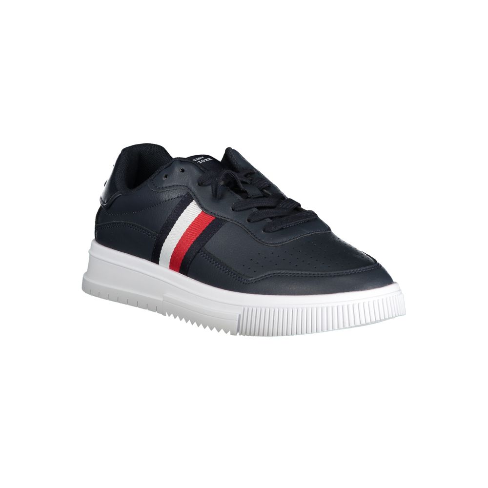 Tommy Hilfiger Blue Leather Men Sneaker