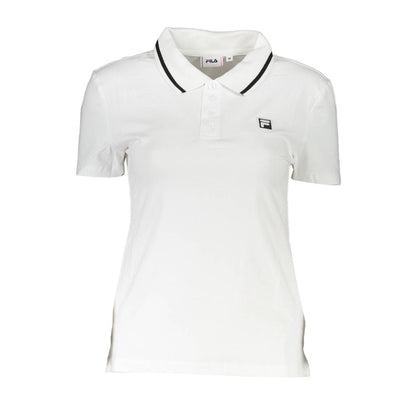 Fila White Cotton Polo Shirt