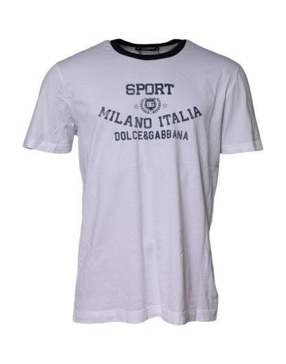 Dolce & Gabbana White DG Logo Print Short Sleeve T-shirt