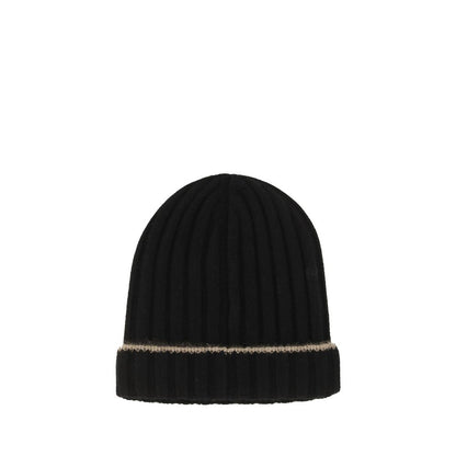Brunello Cucinelli Black Cashmere Beanie