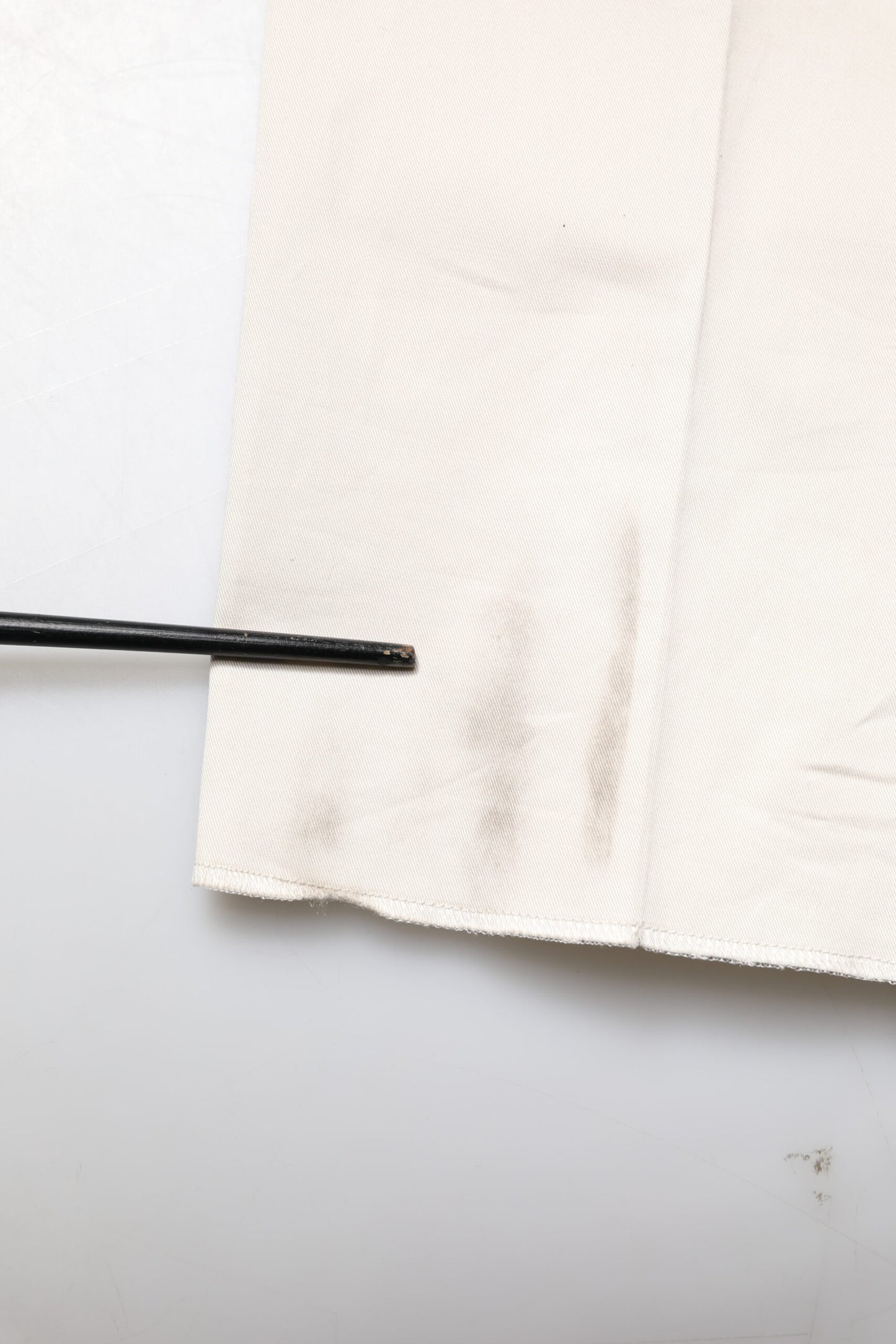 Dolce & Gabbana White Cotton Dress Slim Formal Pants