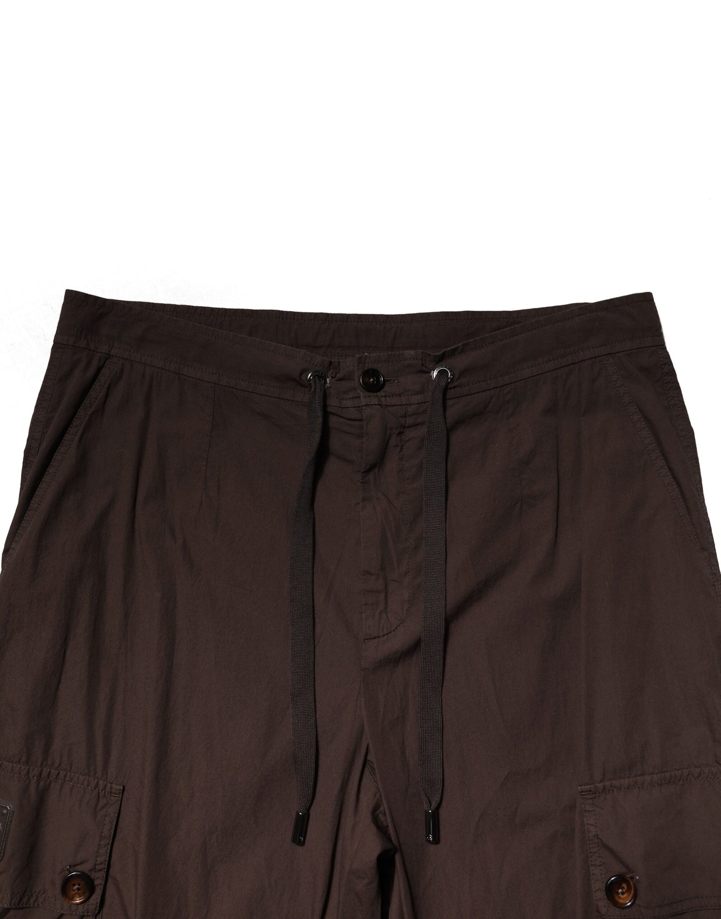Dolce & Gabbana Brown Cotton Cargo Jogger Men Pants