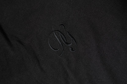 Dolce & Gabbana Black Cotton DG Logo Men Sweatshirt Sweater