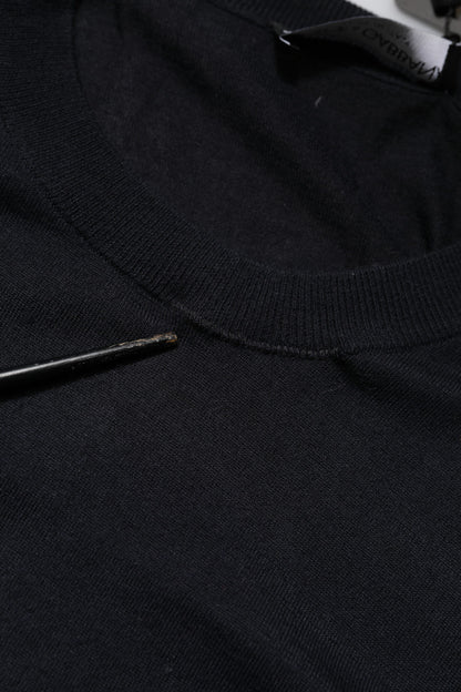 Dolce & Gabbana Black Long Sleeve CrewNeck Pullover Sweater