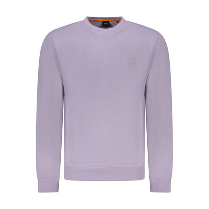 Hugo Boss Purple Cotton Men Sweater