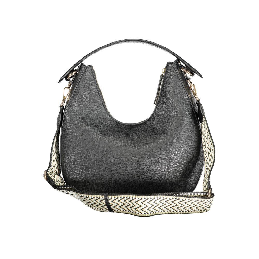 Mario Valentino Black Polyurethane Women Shoulder Bag