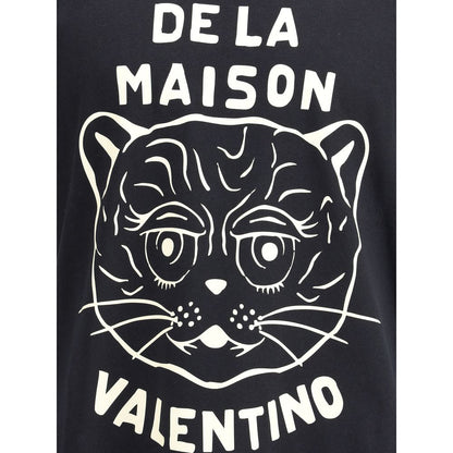 Valentino Black Cotton T-Shirt