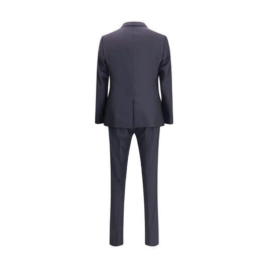 Dolce & Gabbana Black Fleece Wool Two-Piece Suit