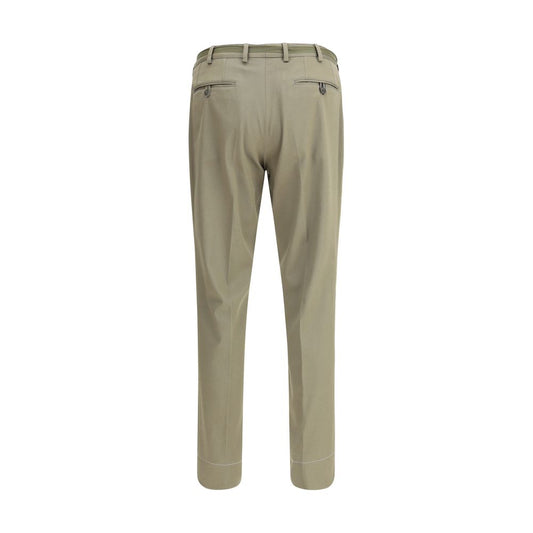 Brioni Green Cotton Chino Pants