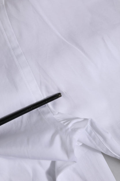 Dolce & Gabbana White Cotton Short Sleeves Men Formal Shirt