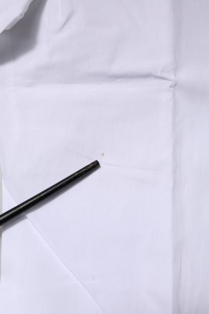 Dolce & Gabbana White Cotton GOLD Long Sleeves Formal Shirt