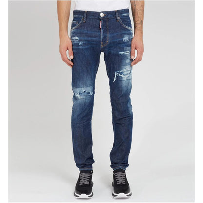 Dsquared² Blue Cotton Men Jeans