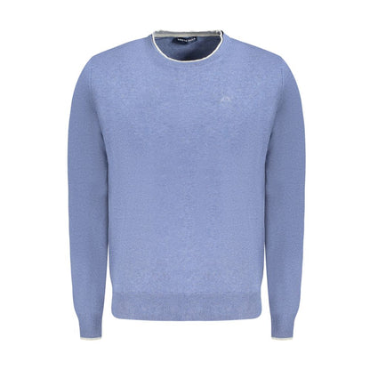North Sails Blue Cotton Men Sweater