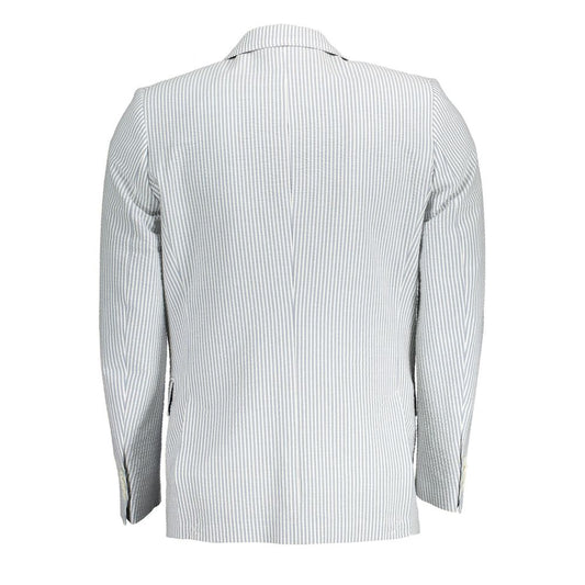 Gant White Cotton Men Jacket
