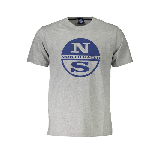 North Sails Gray Cotton T-Shirt