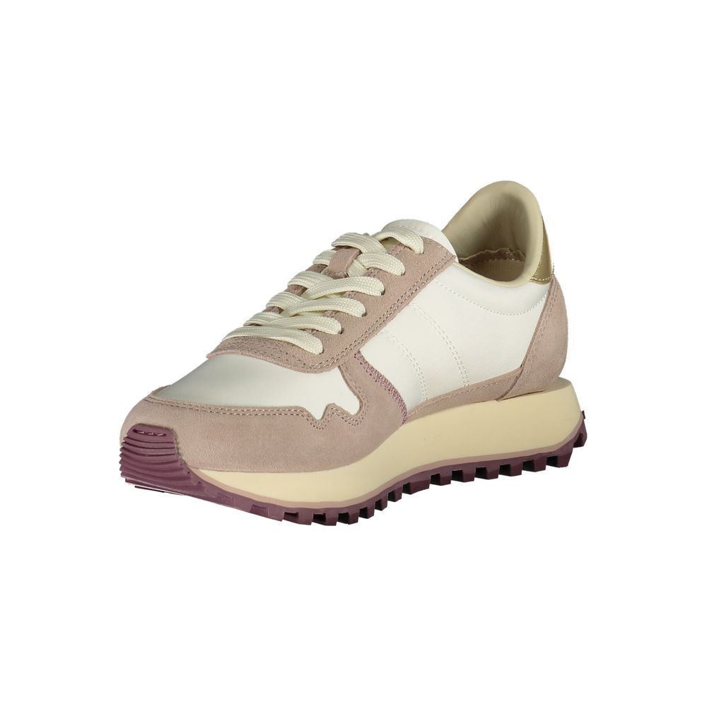 Blauer White Polyester Women Sneaker