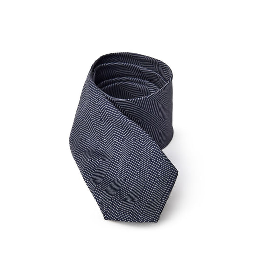 Jil Sander Blue Silk Tie
