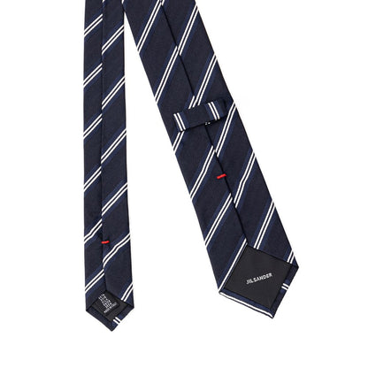 Jil Sander Gray Silk Tie