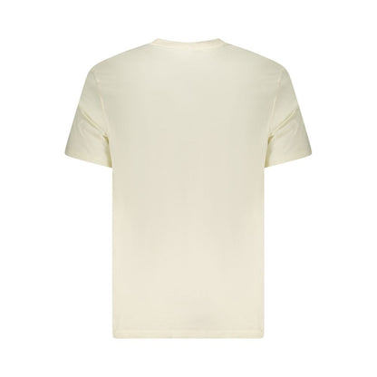 Lee Beige Cotton Men T-Shirt