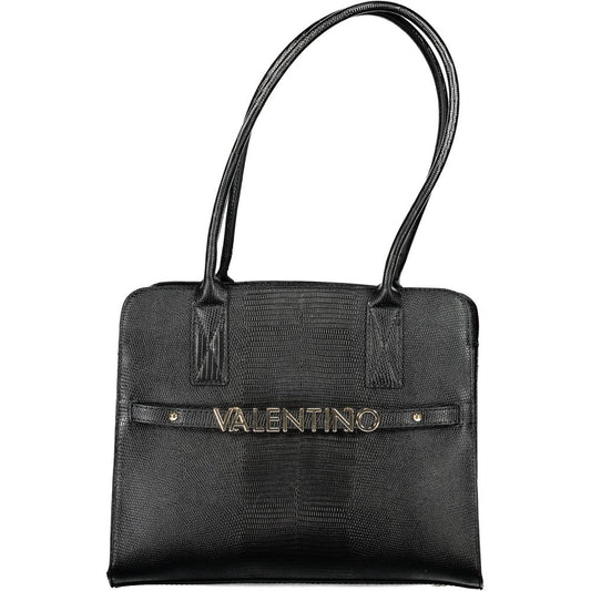 Mario Valentino Black Polyurethane Women's Bag