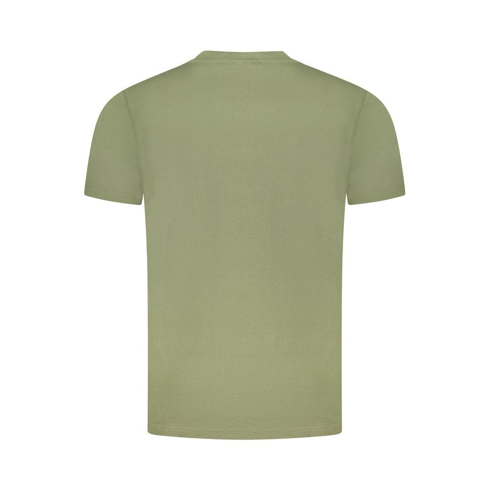 Cavalli Class Green Cotton Men T-Shirt