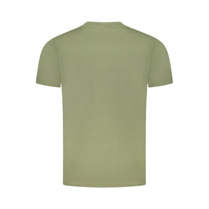 Cavalli Class Green Cotton Men T-Shirt