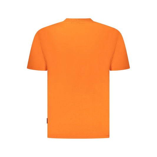 Napapijri Orange Cotton Men T-Shirt