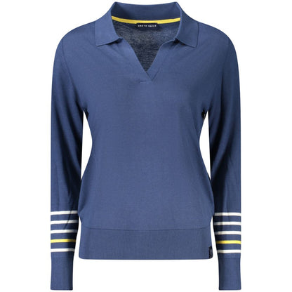 North Sails Blue Cotton Women Sweater