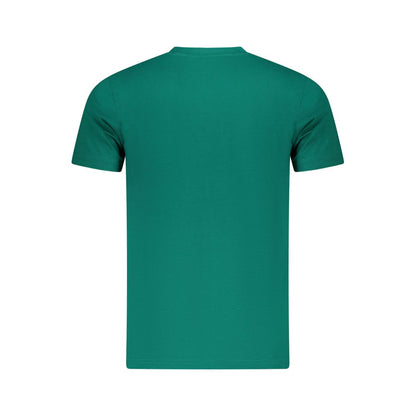 Cavalli Class Green Cotton Men T-Shirt