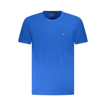 Napapijri Blue Cotton Men T-Shirt