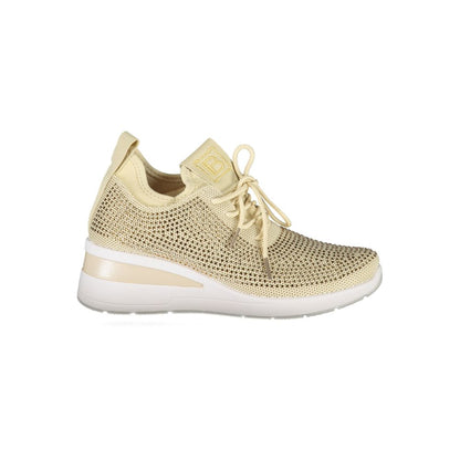 Laura Biagiotti Beige Polyester Women Sneaker