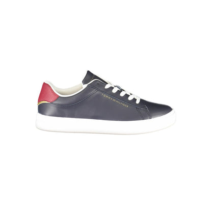 Tommy Hilfiger Blue Leather Women Sneaker