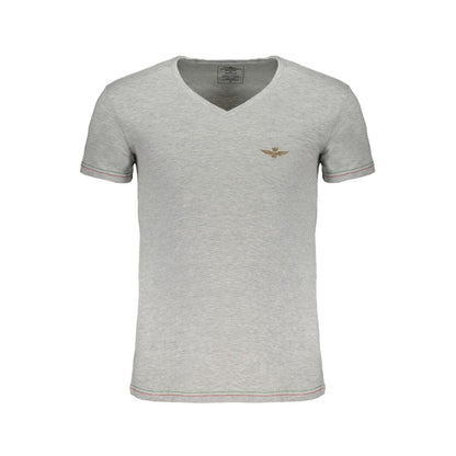 Aeronautica Militare Brown Cotton Men T-Shirt