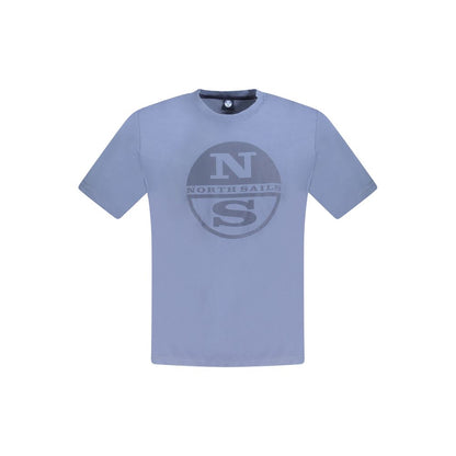 North Sails Blue Cotton Men T-Shirt