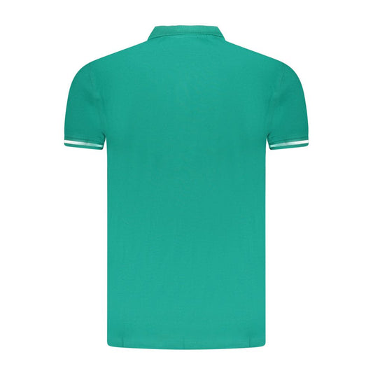 Cavalli Class Green Cotton Men Polo Shirt