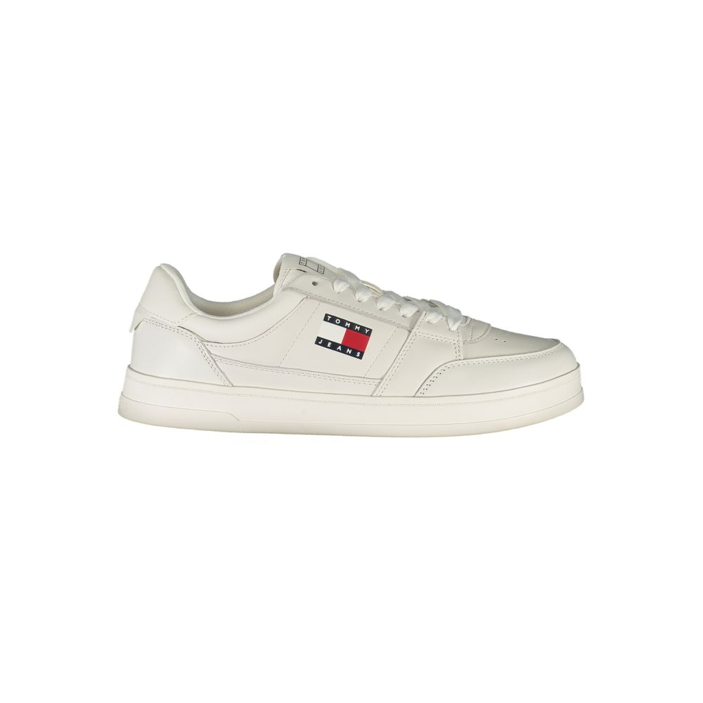 Tommy Hilfiger White Leather Men Sneaker