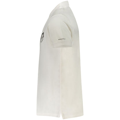 Trussardi White Cotton Men Polo Shirt