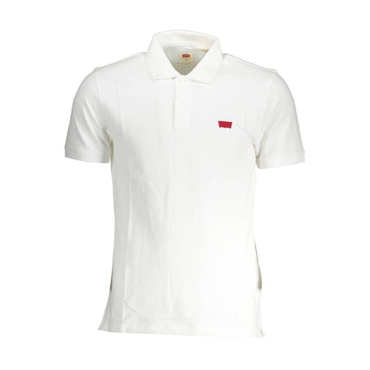Levi's White Cotton Polo Shirt