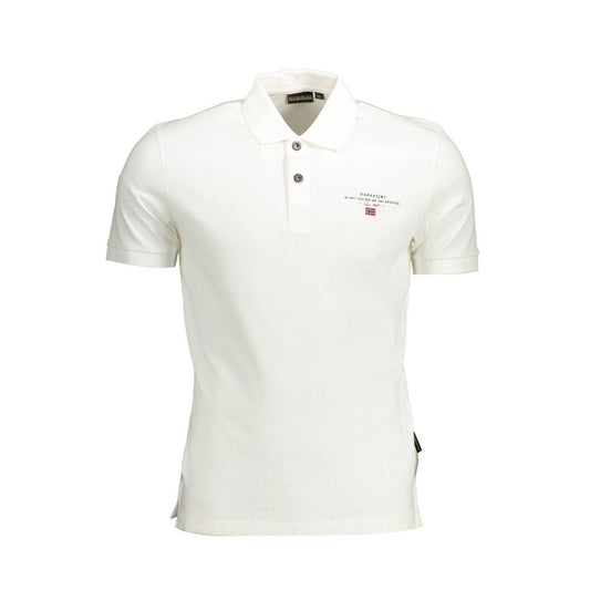 Napapijri White Cotton Polo Shirt