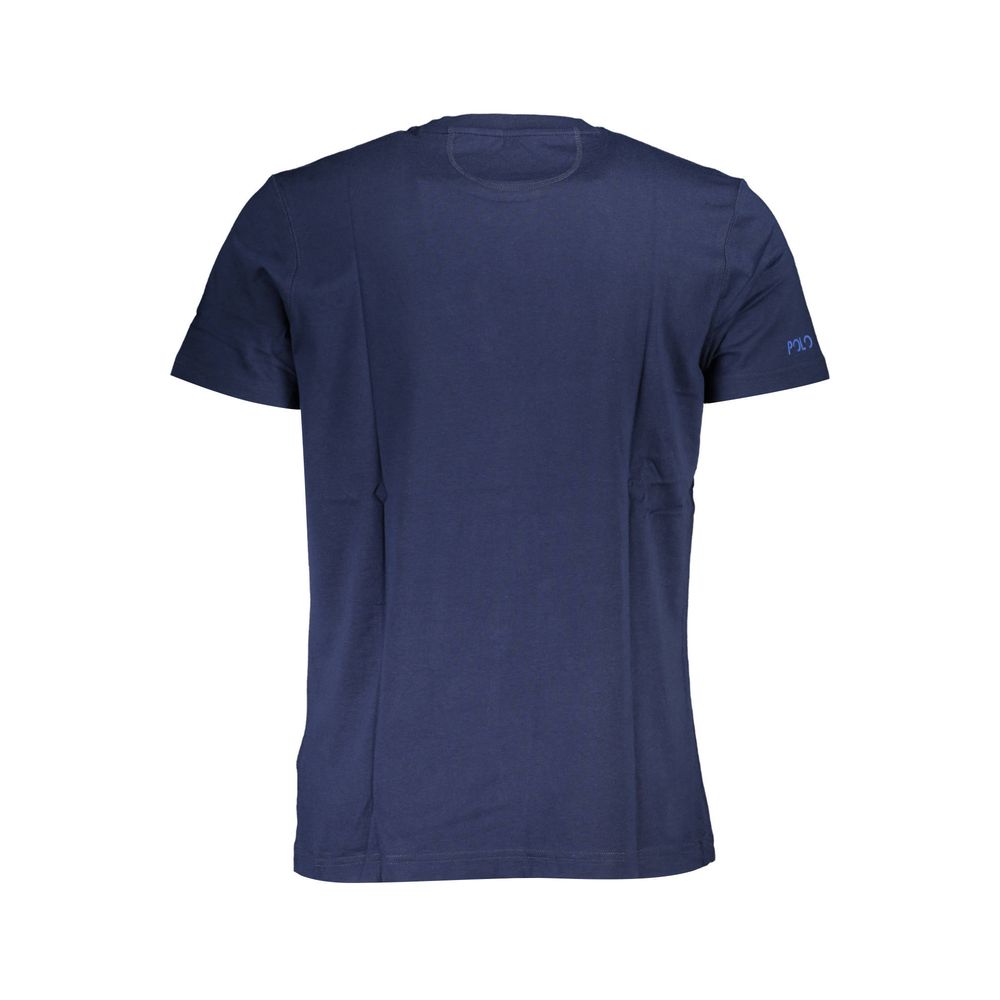 La Martina Blue Cotton Men TShirt