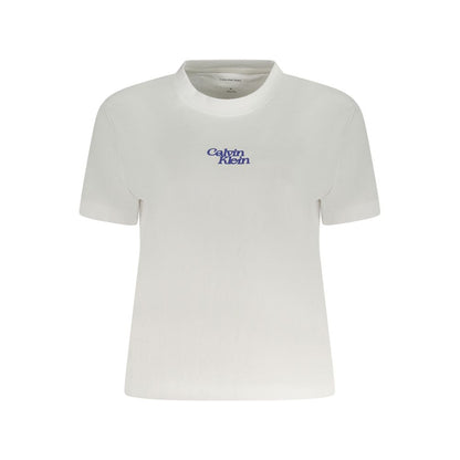 Calvin Klein White Cotton Women T-Shirt