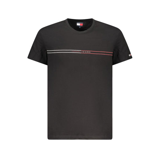 Tommy Hilfiger Black Cotton Men T-Shirt