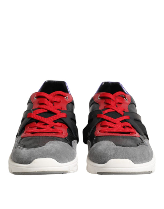 Dolce & Gabbana Multicolor Lace Up Low Top Men Sneakers Shoes