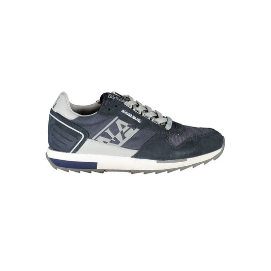 Napapijri Blue Leather Mens Sneaker