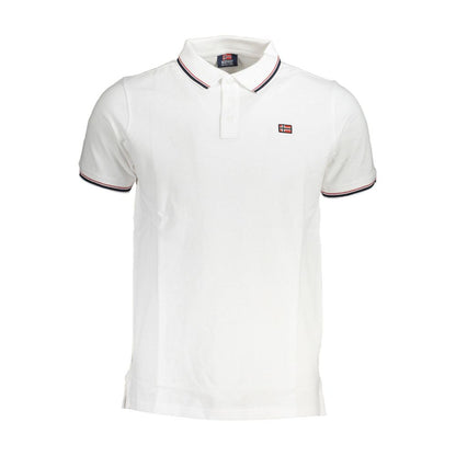 Norway 1963 White Cotton Men Polo Shirt